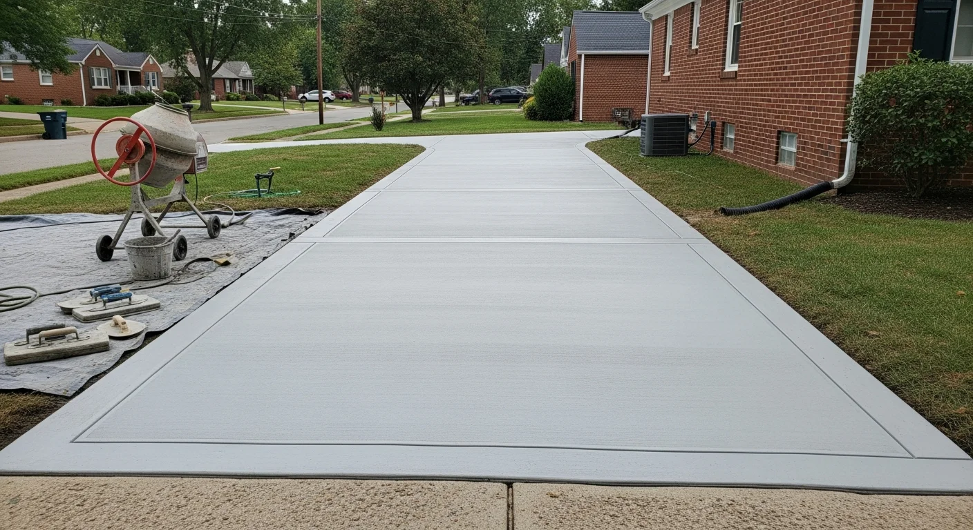 Professional concrete driveway installation in Louisville Kentucky